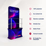 Fabric Tabletop Tower Display with Shelves