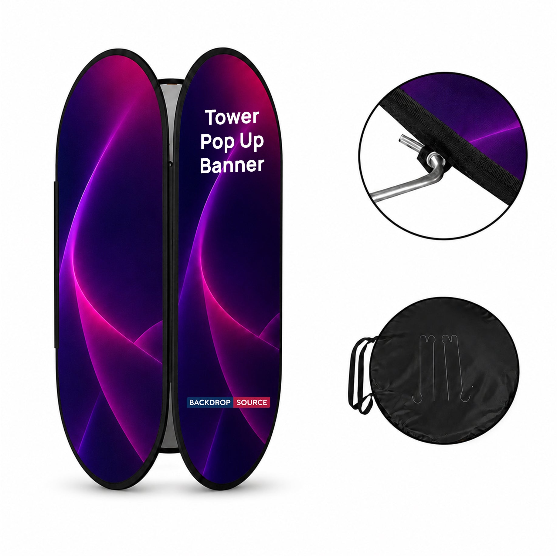 Fabric Tower Pop Up Banners