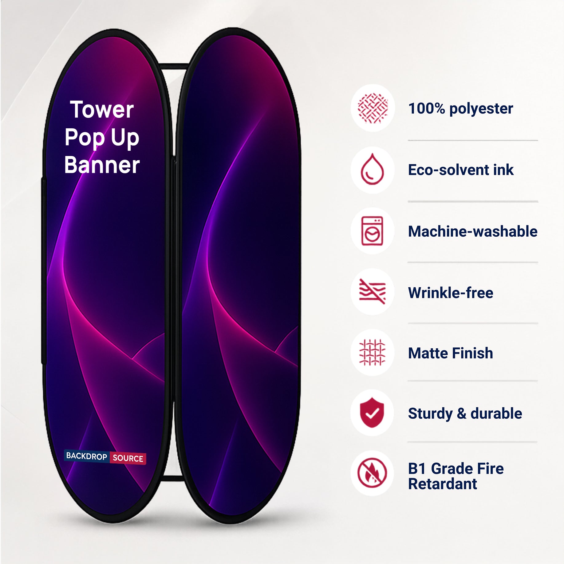 Fabric Tower Pop Up Banners