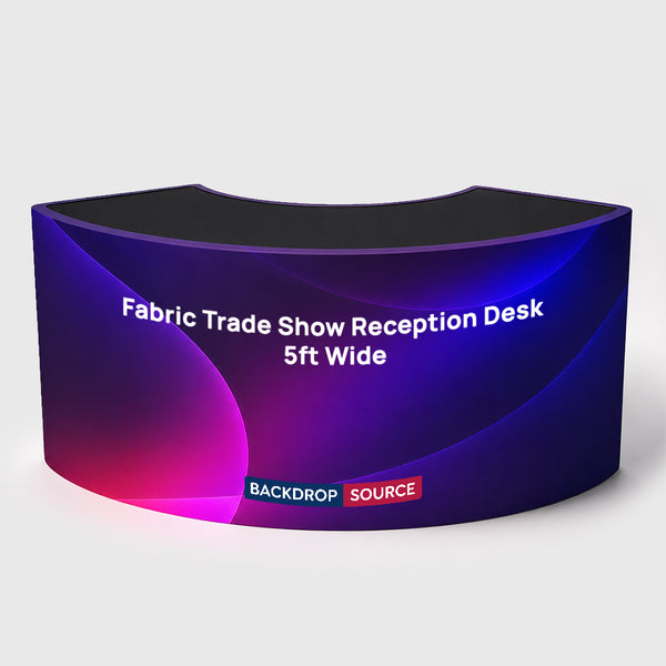 Mostrador de recepción de feria comercial