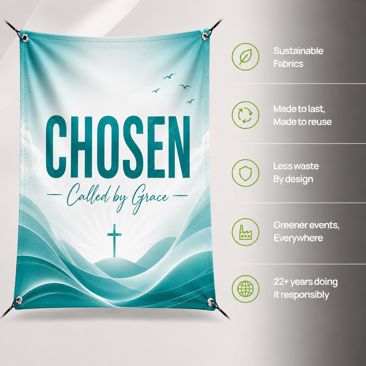 Church Felt Fabric Print - Seasonal Decor