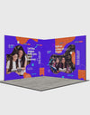 Espositore modulare SEG Lightbox da 10 piedi per fiere - Modello 1