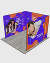 Espositore modulare SEG Lightbox da 10 piedi per fiere - Modello 1