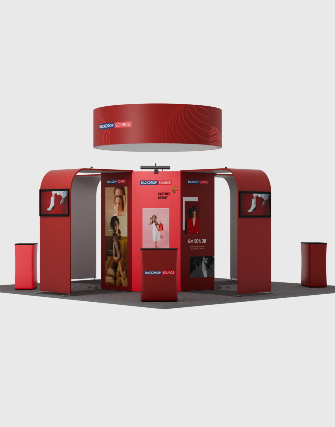 Modular Booth Kits 20ft x 20ft - Model 06