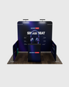 Ultimate 10x10 Booth Kit with Backwall, Side Walls, Counter & LED Lights