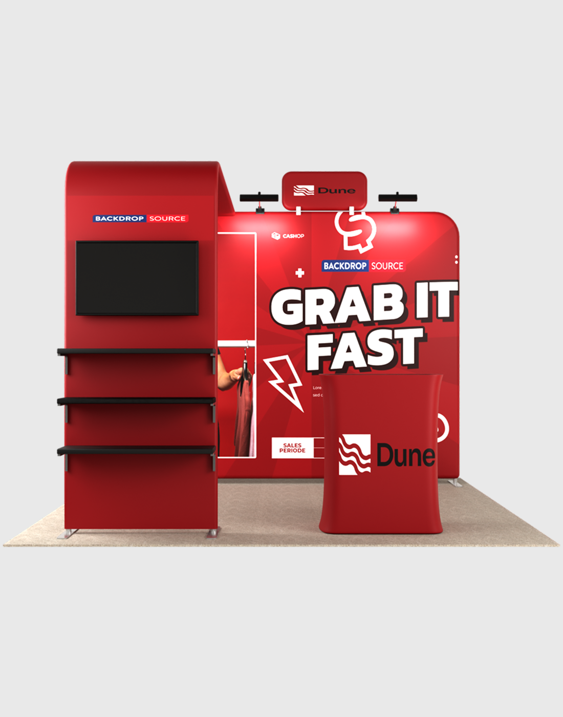 Portable Exhibit Display 10ft x 10ft - Model 17