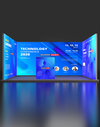 Espositore modulare SEG Lightbox da 13 piedi per fiere - Modello 2
