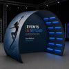 Half Circle Fabric Photo Booth Enclosure