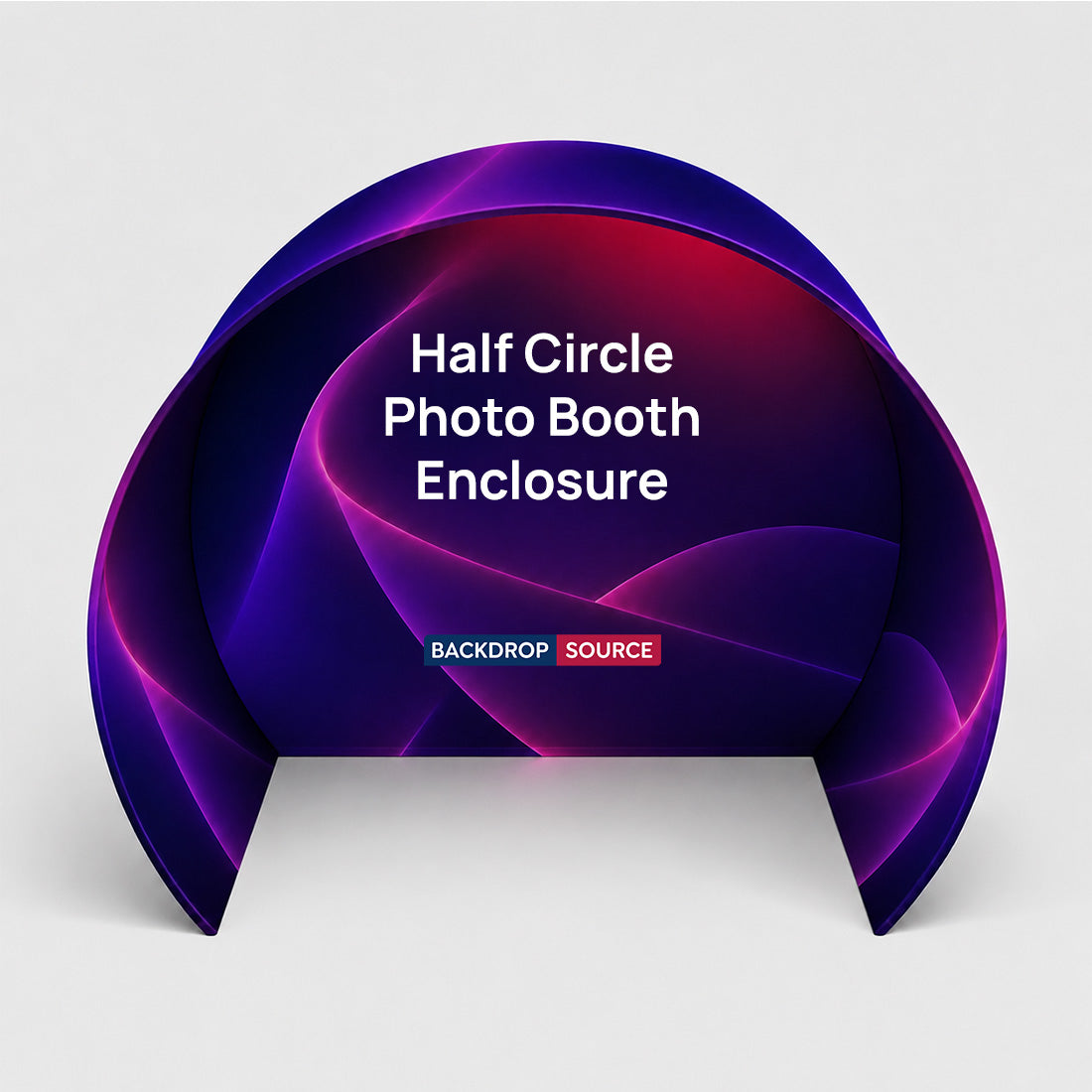 Half Circle Fabric Photo Booth Enclosure