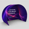 Half Circle Fabric Photo Booth Enclosure