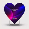Heart Shaped Backdrop - included in Magnetic Fabric Banner Stand Exhibition Kit with Heart-Shaped Backdrop