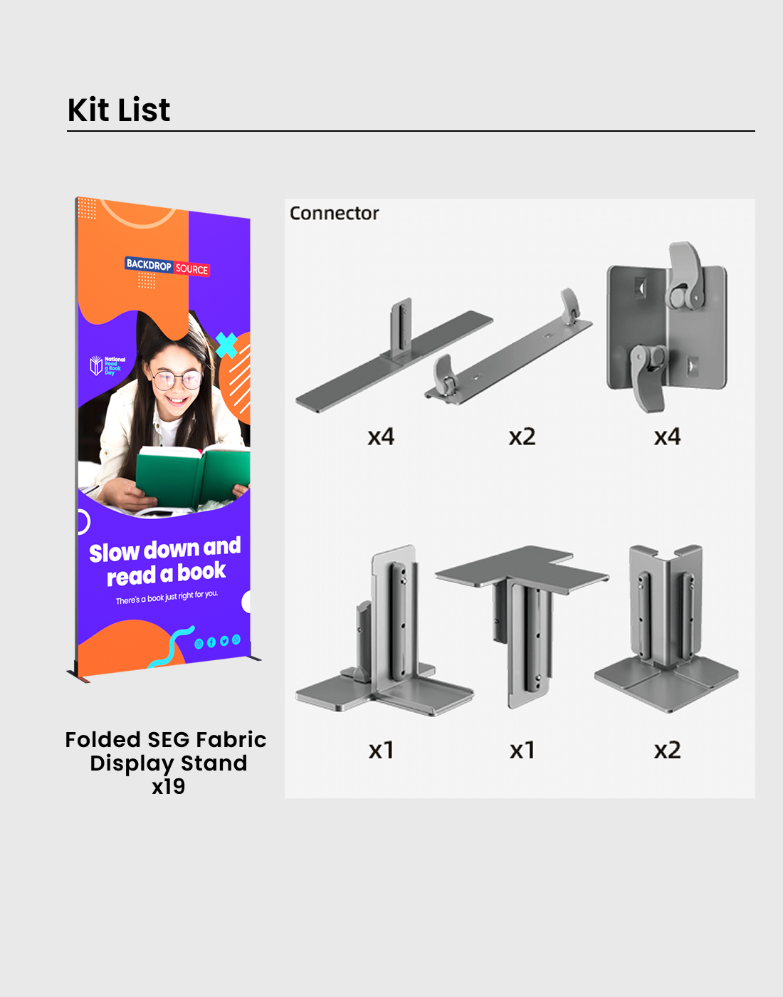 Foldable SEG Exhibition Display - Model 15