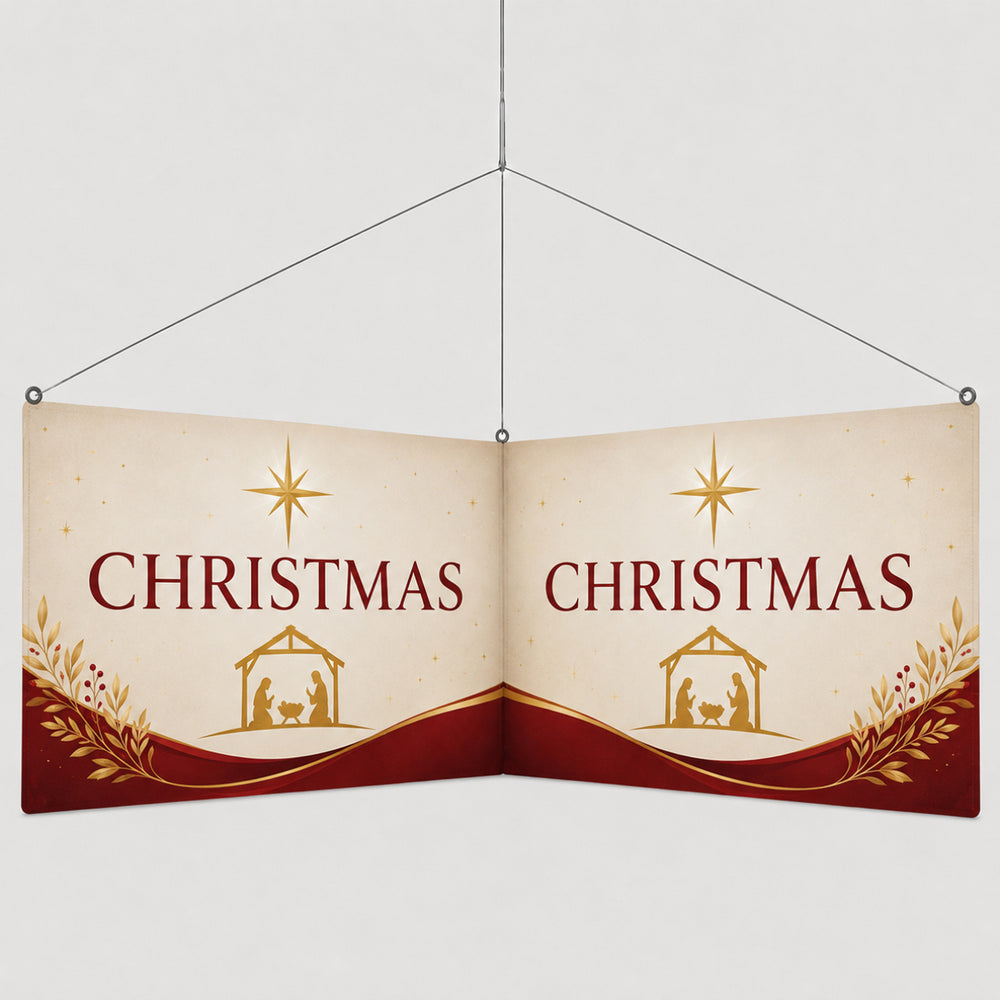 Church L-Shape Hanging Banner