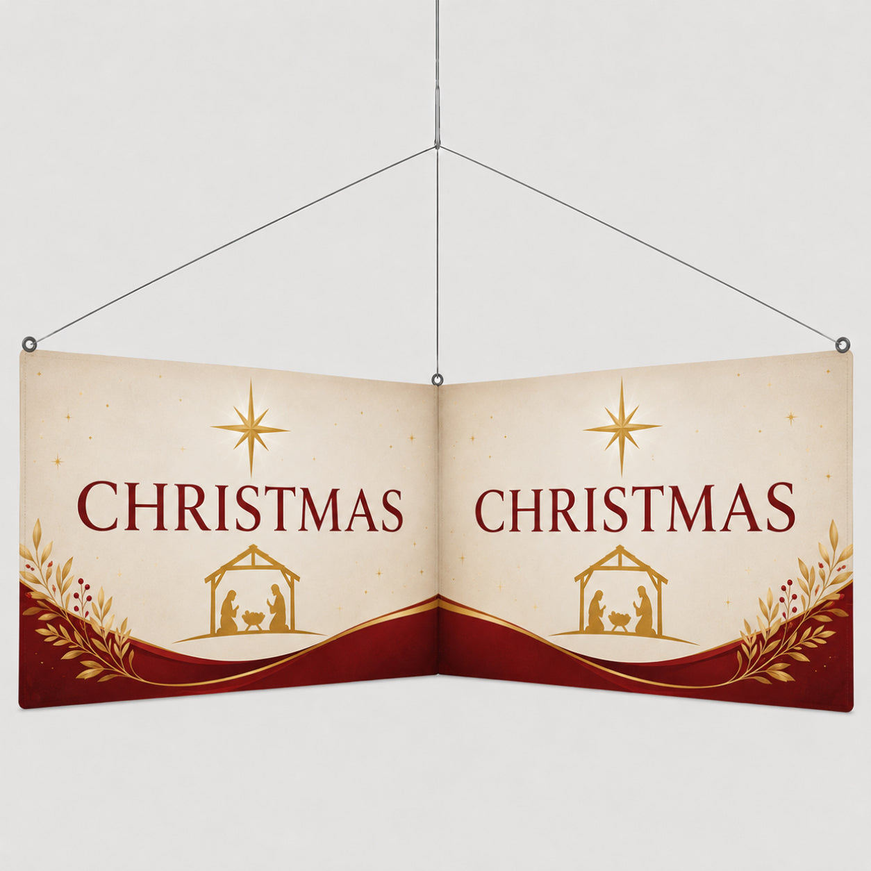 Church L-Shape Hanging Banner