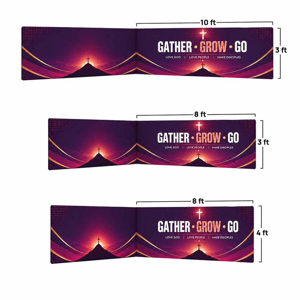 Church L-Shape Hanging Banner