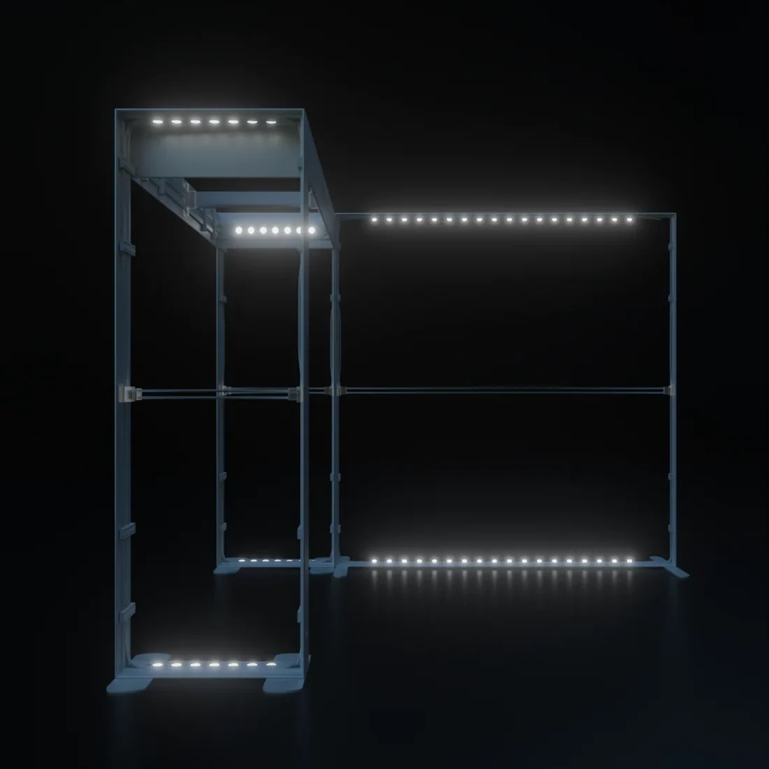 Stand retroiluminado SEGO de 10 pies - Modelo 1
