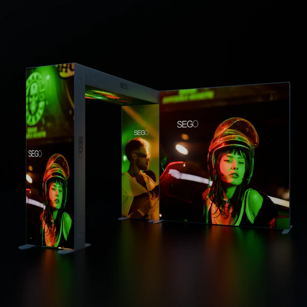 Stand retroiluminado SEGO de 10 pies - Modelo 1