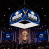Church Lobby Square Hanging Banner