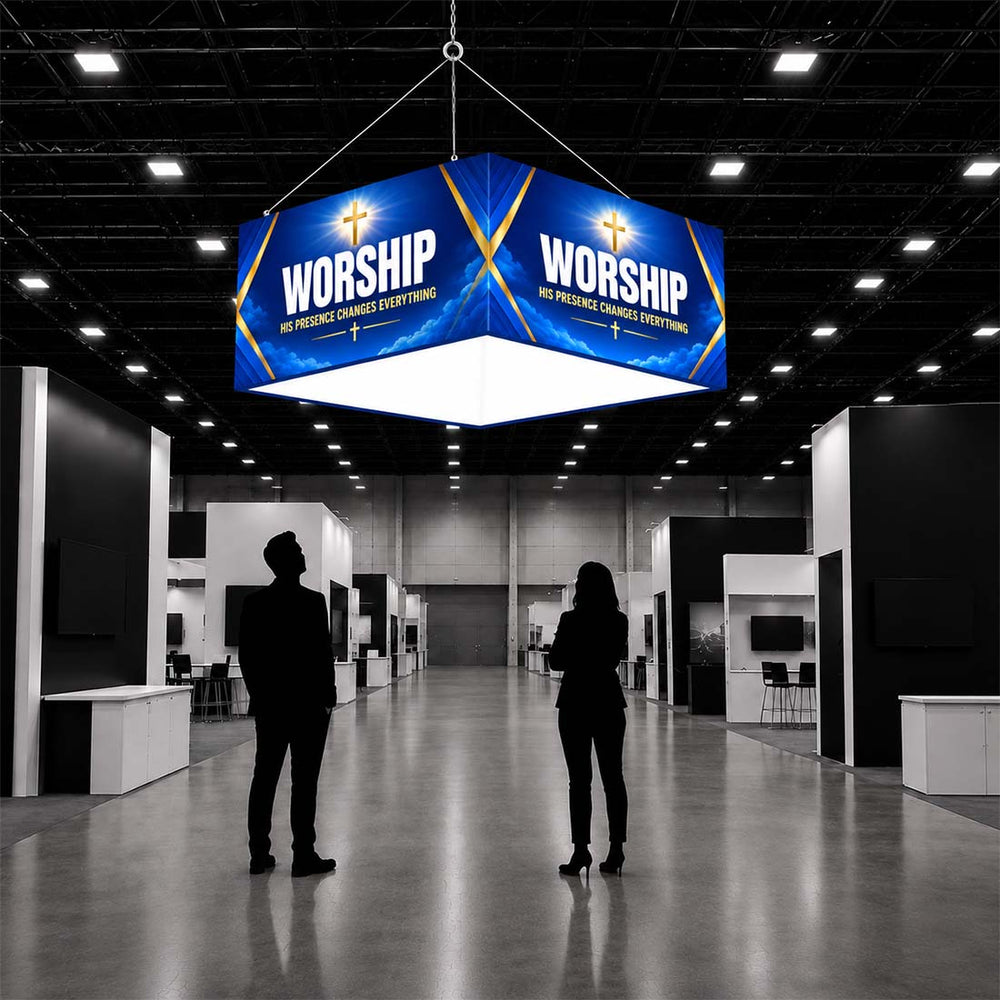 Church Lobby Square Hanging Banner
