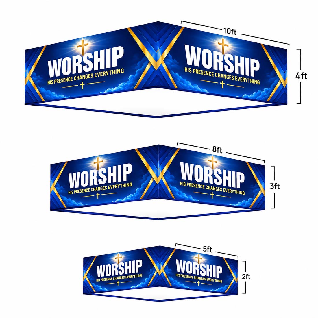 Church Lobby Square Hanging Banner