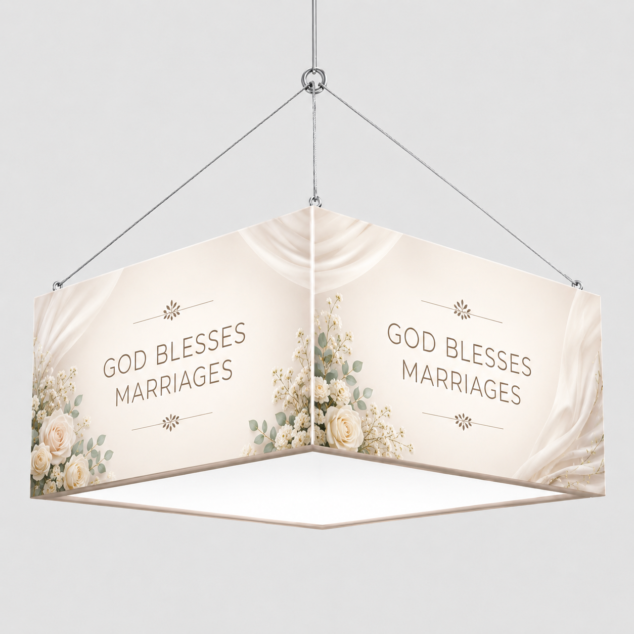 Church Lobby Square Hanging Banner