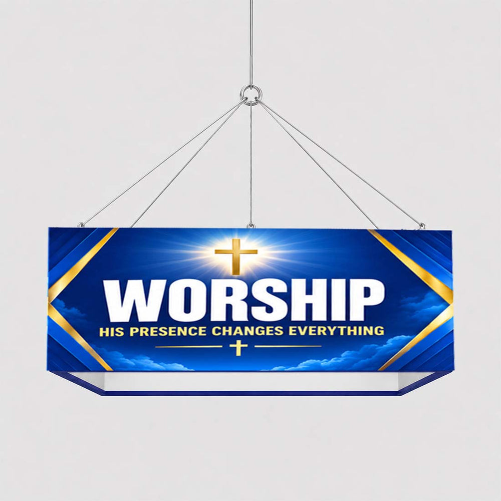 Church Lobby Square Hanging Banner