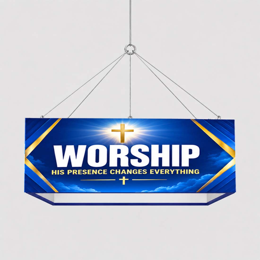 Church Lobby Square Hanging Banner