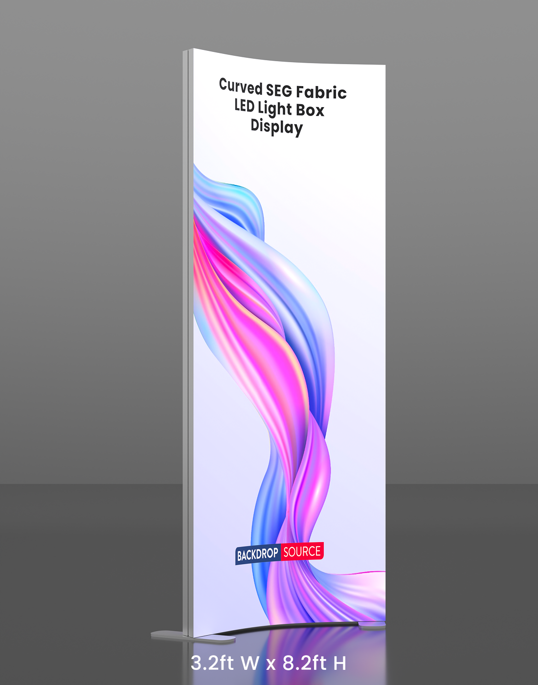 Curved SEG Fabric LED Light Box Display
