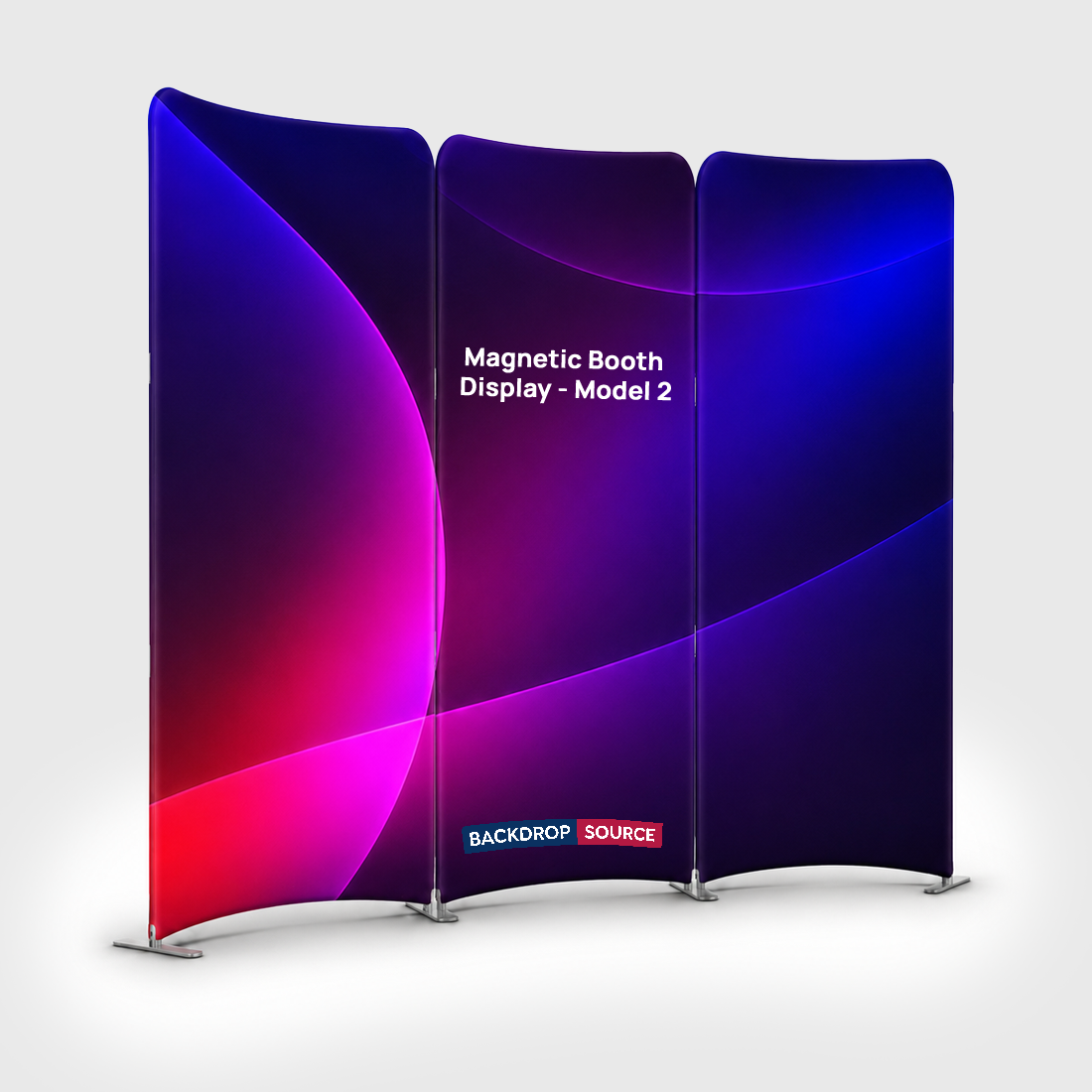 Magnetic Fabric Booth Display - Model 2 (6.5 x 6.5ft)