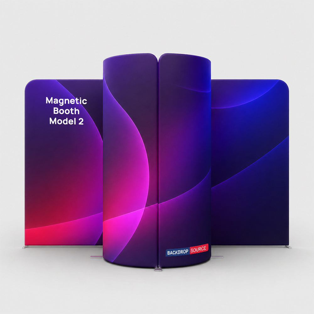 Magnetic Fabric Booth Display - Model 2 (13 x 10ft)