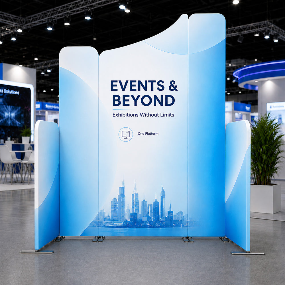 Magnetic Fabric Booth Display - Model 3 (6.5 x 6.5ft)
