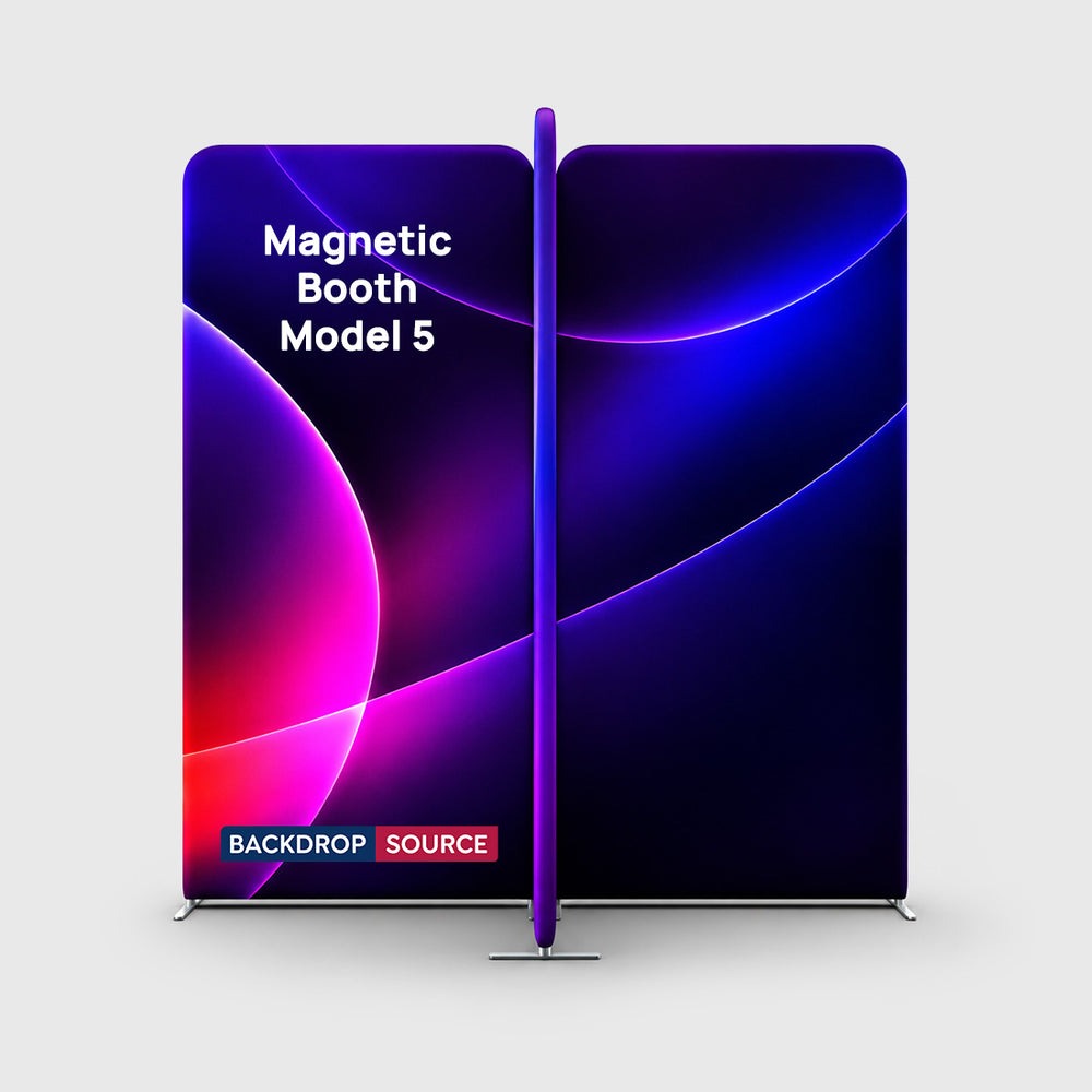 Magnetic Fabric Booth Display - Model 5 (6.5 x 6.5ft)