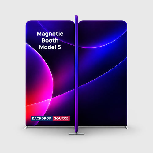 6.5x6.5 Magnetic Fabric Straight Backwall Display