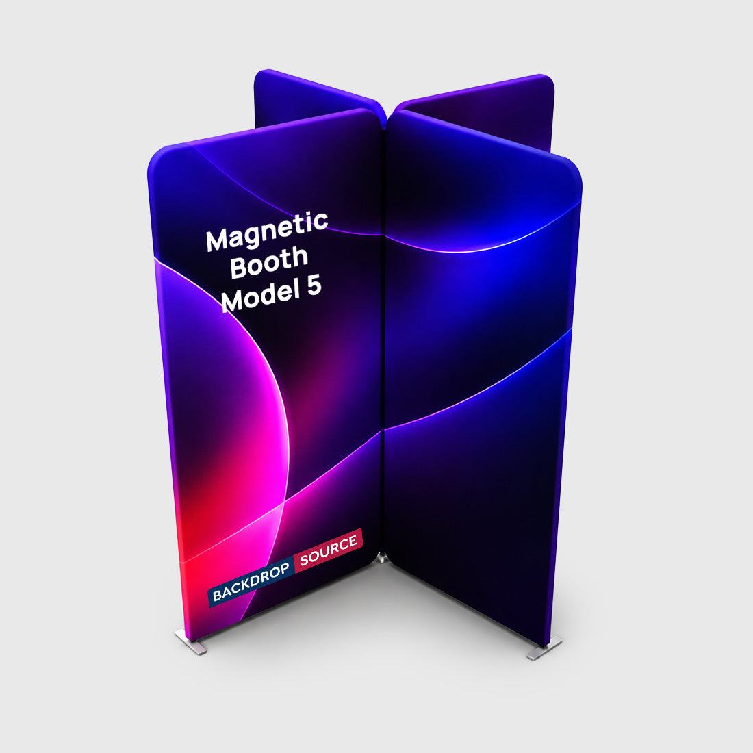 Magnetic Fabric Booth Display - Model 5 (6.5 x 6.5ft)