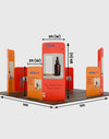 Magnetic Fabric Booth Display - Model 5 (10 x 10ft)