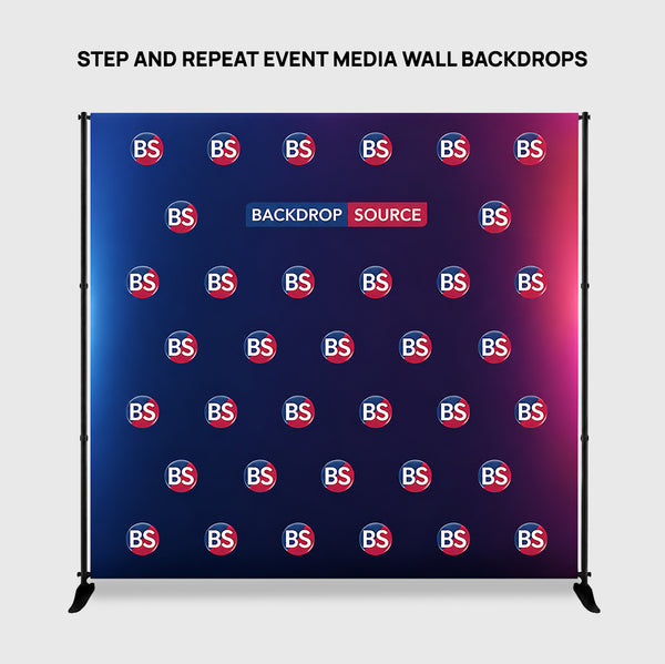 Fondos de pared multimedia para eventos con repetición de pasos