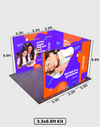 Espositore modulare SEG Lightbox da 10 piedi per fiere - Modello 1