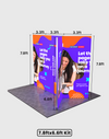 Espositore modulare SEG Lightbox da 10 piedi per fiere - Modello 1