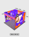 Espositore modulare SEG Lightbox da 10 piedi per fiere - Modello 1
