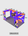 Espositore modulare SEG Lightbox da 10 piedi per fiere - Modello 1