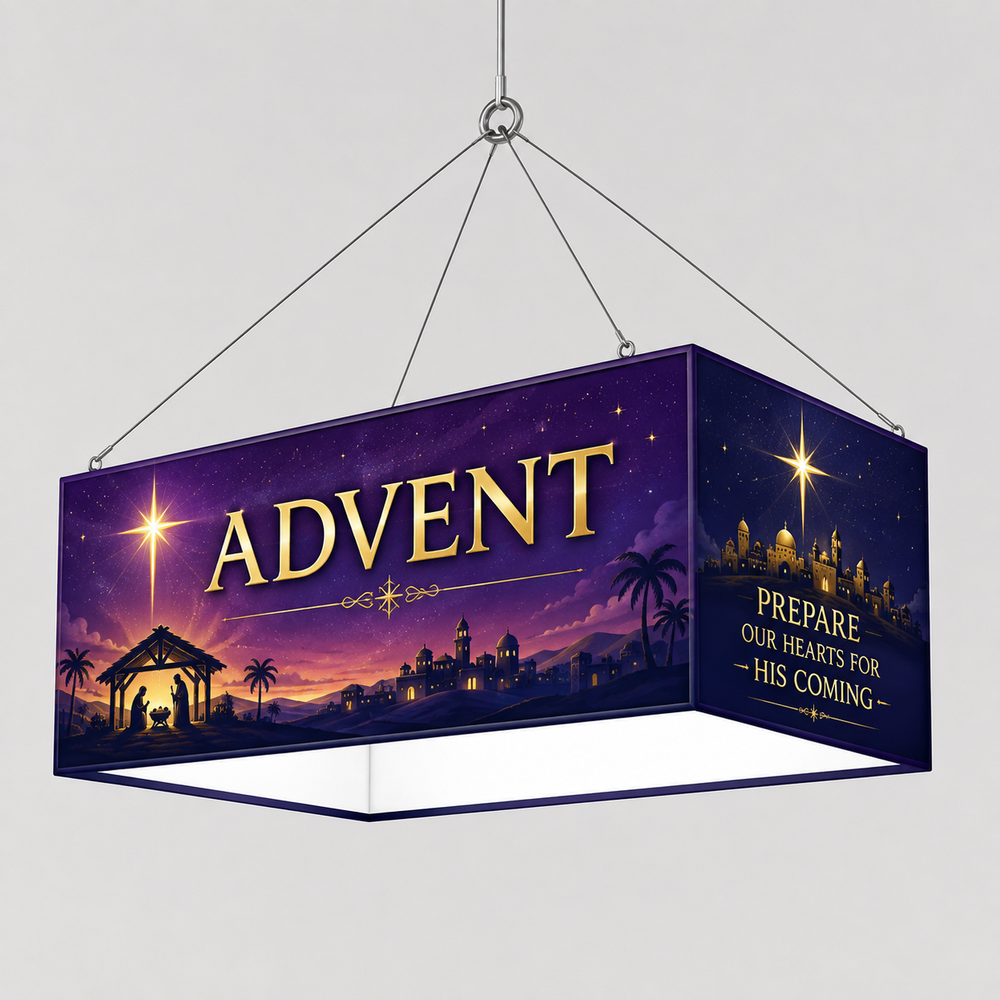 Church Ministry Rectangle Hanging Banner