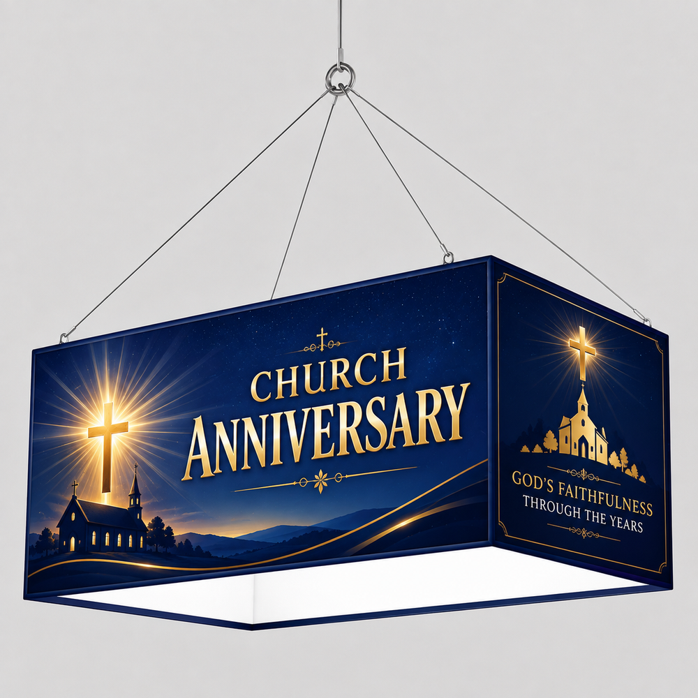 Church Ministry Rectangle Hanging Banner