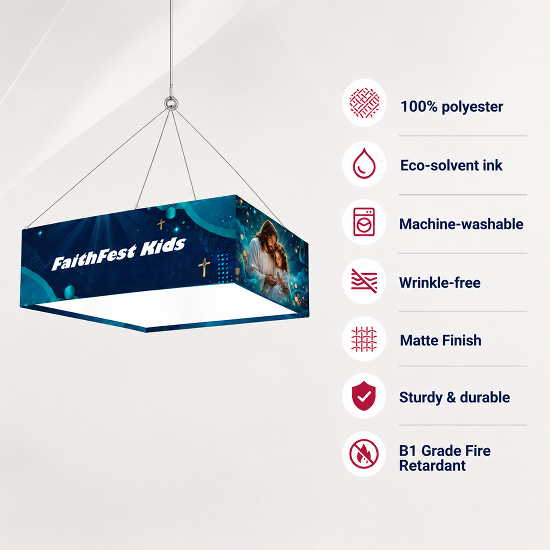 Church Ministry Rectangle Hanging Banner