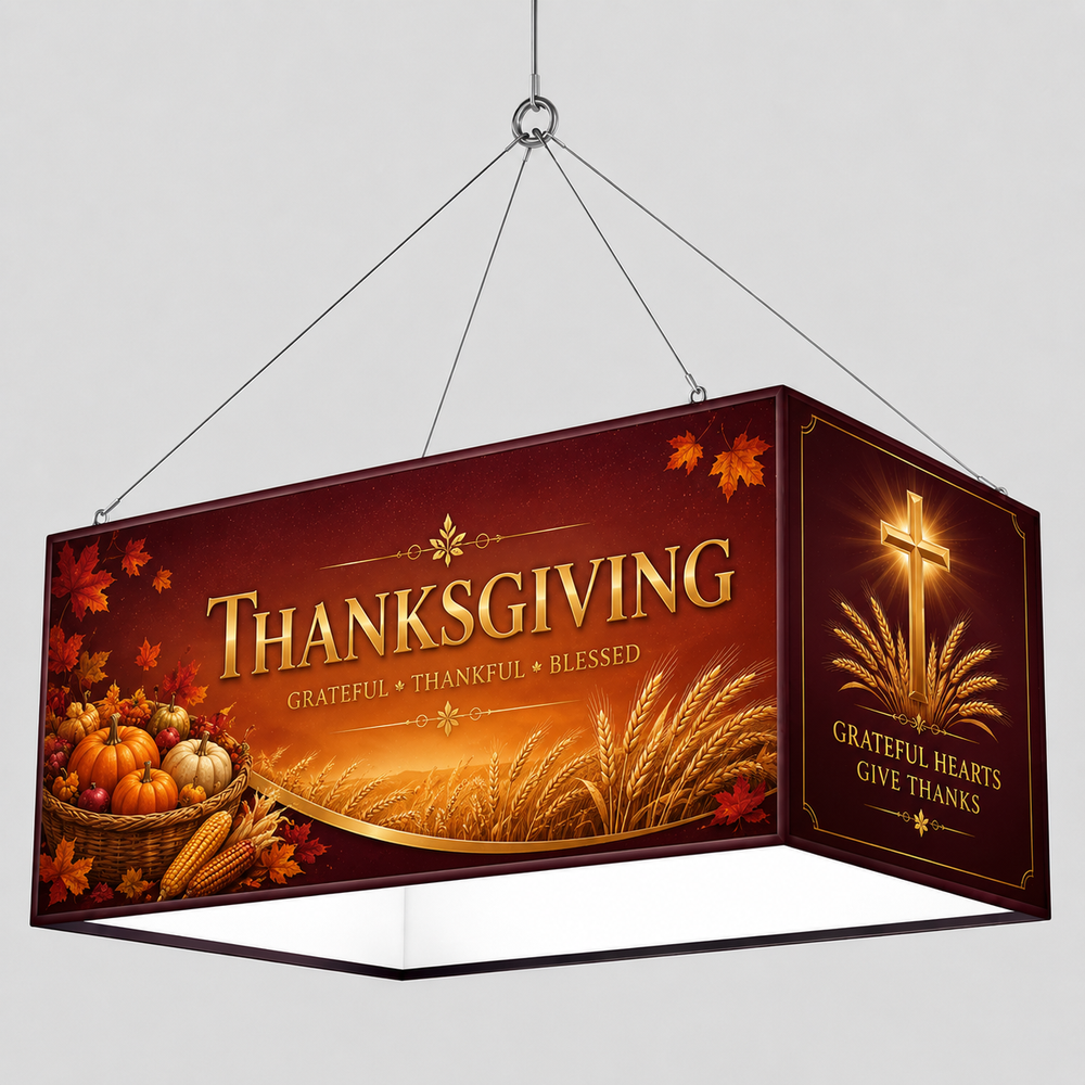 Church Ministry Rectangle Hanging Banner