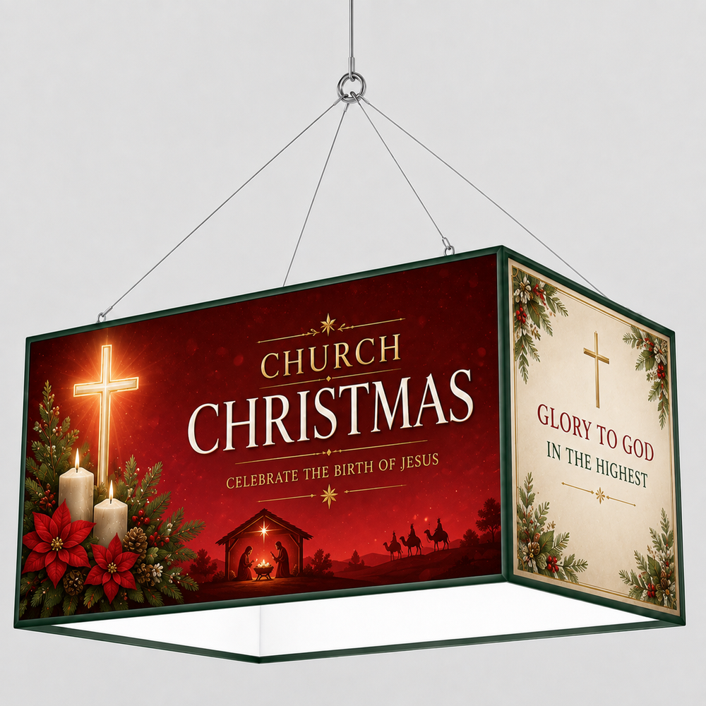 Church Ministry Rectangle Hanging Banner
