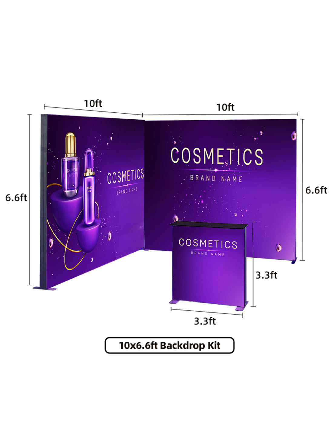 Espositore modulare SEG Lightbox da 10 piedi per fiere - Modello 4