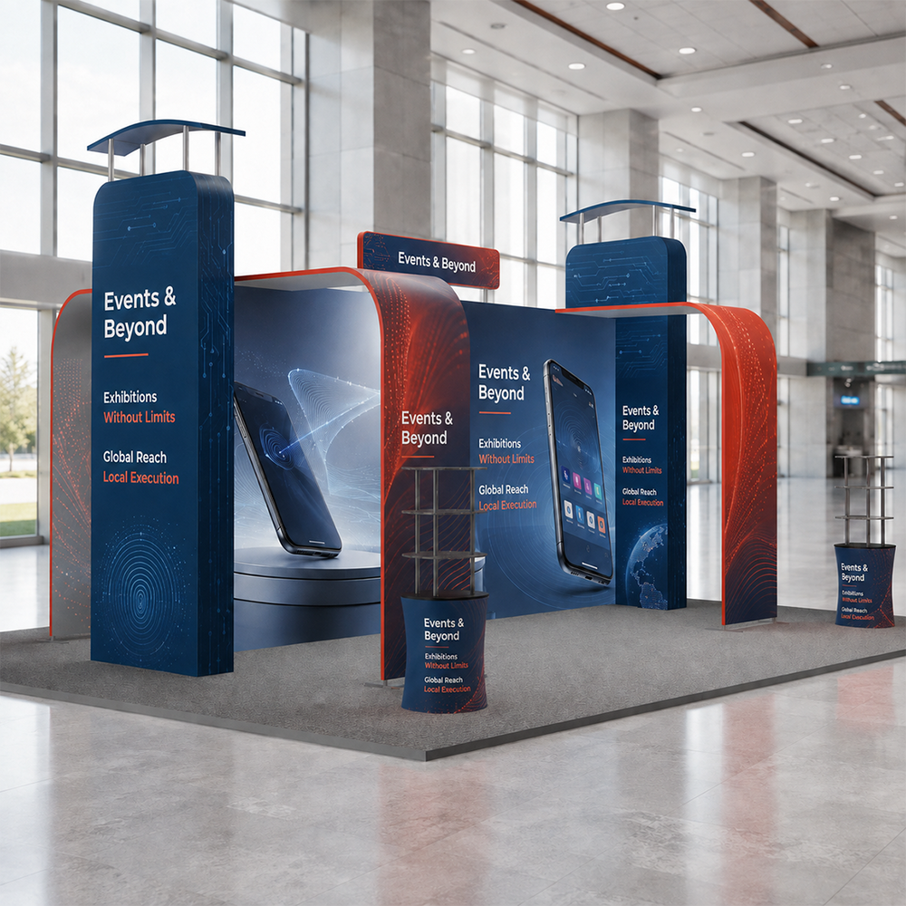 Modular Booth Kits 20ft x 20ft - Model 04