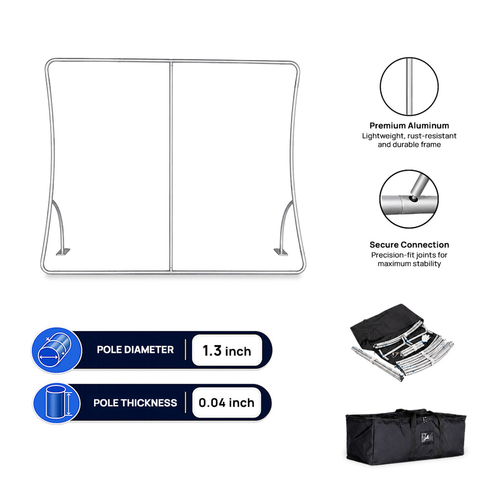 Modular U-Shape Fabric Display Stand