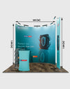 Modular U Shaped Exhibition Kit for 10ft Wide Booths