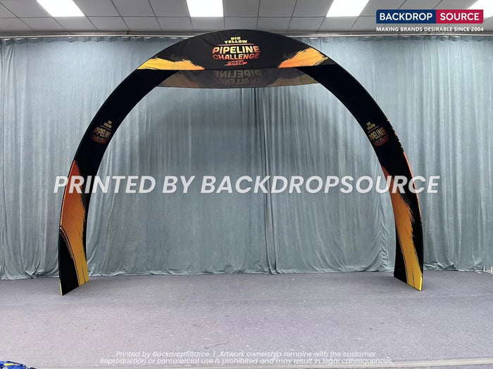 Large tension arch display